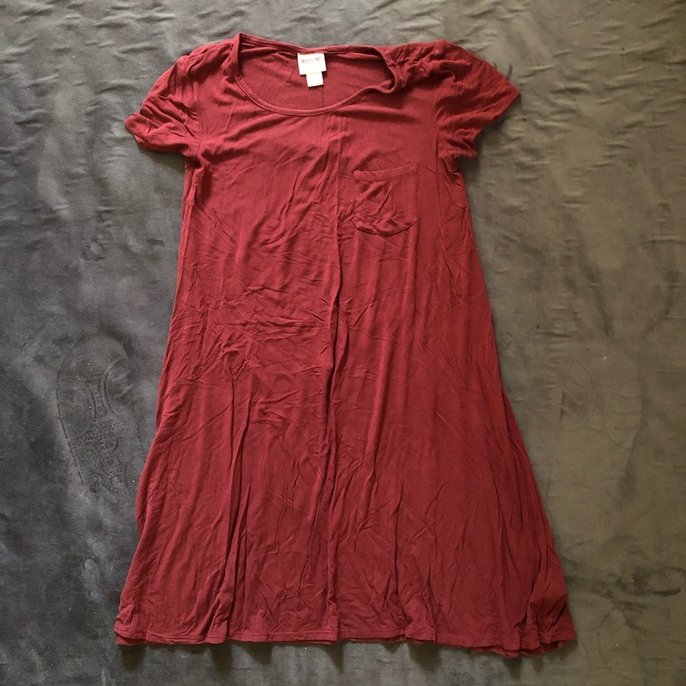 Maroon t shirt dress super comfy